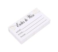 KICHOUSE Billets De Tombola Vierges 300 Pièces Carton Blanc Multifonction Pour Événements Scolaires Et Fêtes, Cartes De Vote Vierges Pour Inscriptions Et Tirages Au Sort