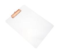 KICHOUSE Bloc-notes A4 en Acrylique Transparent, Presse-papiers Scolaire Multifonction, Porte-documents Léger Bords Arrondis, Tableau D’écriture pour Étudiants et Bureau, Support Dossiers