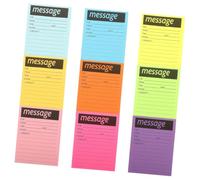 KICHOUSE Blocs-notes Autocollants Multifonctions en Papier Portable, 9 Livres de Blocs de Messages à Usage Quotidien Maison Bureau, Faciles à Utiliser