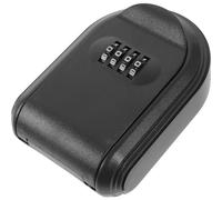 KICHOUSE Boîte à Clés Extérieure Noire Code, Plastique Robuste et Portable, Coffre-Fort Mural Sécurisé pour Maison et Entreprises, Rangement Pratique des Clés
