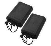 KICHOUSE Boîte de Rangement Compacte en PE Légère et Résistante aux Chocs pour Pointes de Flèches 2pcs avec Couvercle, pour Tir à L’Arc en Extérieur et Chasse