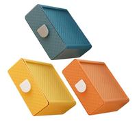 KICHOUSE Boîte de Rangement Tiroir 3pcs en Plastique Grosse Capacité pour Bureau et Chambre, Facile à Ouvrir et Fermer, Organiseur Pratique pour Maquillage et Bijoux