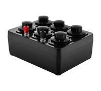 KICHOUSE Boîte de Résistance Réglable 6 Décades 0-999999 Ω pour Laboratoire de Physique Instrument Pédagogique Collège Résistances à Film Métallique Précises pour Expériences Éducatives