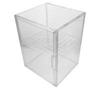 KICHOUSE Boîte D'exposition Acrylique Transparente pour Garçon et Filles, Rangement Sécurisé pour Figurines avec Séparateur Détachable et Fond Élargi, Design Stable pour Bureaux et Tables