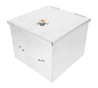 KICHOUSE Boîte Électrique en Acier Inoxydable avec Serrure Antivol pour Véhicule Électrique, Protection Extérieure Résistante la Pluie et Conception Simple Délicate