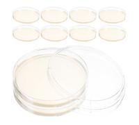 KICHOUSE Boîtes de Petri en Agar Pré-Coulé 10 Pièces 9 CM Kit de Culture pour Expériences Scientifiques et Formation Scolaire