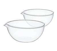 KICHOUSE Bol en Verre Cuisson 500 ML 200 ML Bols à Sauce Résistants à La Chaleur en Verre Transparent Plats D'assaisonnement Polyvalents Cuisine Et Apéritifs Lot De 2