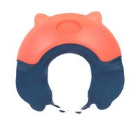 KICHOUSE Bonnet de Bébé Cochon Rouge Ajustable en Pp, Casquette Protectrice Multi-fonction pour Bain et Lavage des Cheveux Garçon et Filles