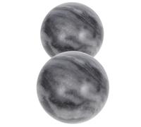 KICHOUSE Boules de Jade Baoding 2pcs pour Exercices des Mains avec Boîte, Forme Ergonomique, du Stress et Thérapie Manuelle, Diamètre 5cm