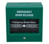 KICHOUSE Bouton d'Alarme Incendie Réinitialisable et Interrupteur de Commande d'urgence pour Sortie de Secours en Milieu Professionnel