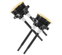 KICHOUSE Bouton Poussoir Wc Double Pression Rond 48mm en Abs, Accessoire de Toilette Facile à Installer pour Chasse D'eau des Toilettes, Pack de 2 Pièces