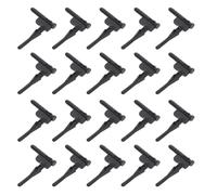 KICHOUSE Broche de Fixation du Ventilateur de Refroidissement en Silicone L-shaped 20pcs, Vis Anti-vibration pour Ventilateur Pc, pour Camping et Montage DIY Ordinateur