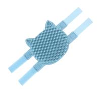 KICHOUSE Brosse de Toilettage en Silicone pour Gratter et Enlever Poils pour Chat Massage Doux et Augmentation Circulation Sanguine, Forme Coin pour Table ou Angle