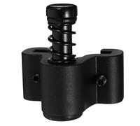 KICHOUSE Butée Guide Robuste pour Porte Coulissante de Grange en Acier Carbone Noir, Facile à Installer, Impacts pour Rail et Plancher