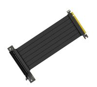 KICHOUSE Câble Riser Pcie Haute Performance 40cm en Cuivre Noir, Extension Pci-e 3.0 16x Angle Droit 90 Degrés, Résistant à L’Usure et Prévention de L’écran Bleu pour Carte Graphique