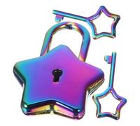 KICHOUSE Cadenas Petit Modèle en Métal Coloré, Antirouille onçu pour Journal Intime et Accessoires de Bureau