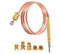 KICHOUSE Capteur Thermocouple en Cuivre Compatible Four et Chauffage Protection Extinction Facile à Réparer pour Cheminée et Gazinière