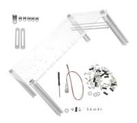 KICHOUSE Châssis PC Ouvert Support Transparent et Base Renforcée pour Montage Carte Mère ATX, Accès Rapide aux Composants, pour Tests en Laboratoire