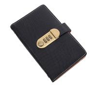 KICHOUSE Classeur D'économies avec Cadenas à Combinaison 3 Chiffres, Couverture Pu Crocodile Noir, 100 Enveloppes et 50 Pages Transparentes, pour Gérer Vos Défis D'épargne Quotidien