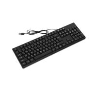 KICHOUSE Clavier Filaire USB Réactif avec Pavillon Numérique Clavier pour Travail de Bureau et Gaming Compatible PC et Portable Utilisation Simple Plug and Play