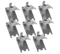 KICHOUSE Clayette Frigo Crochets de Pince pour Congélateur en Acier Inoxydable, Lot de 8 Clips pour Étagère de Réfrigérateur, Support Métallique Facile à Installer et Surface Polie