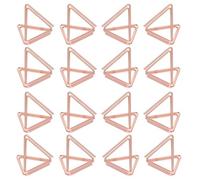 KICHOUSE Clips Créatif 25 Or Triangles de Pièces Messages Fer en Doubles Porte-photos Support Décoratif et pour Bureau et Scrapbooking