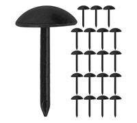 KICHOUSE Clou Tapissier en Fer Noir 100pcs Design Antique Élégant pour Clous de Plinthe Installation Facile à Domicile