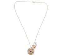 KICHOUSE Collier en Alliage Pendentif à Lettres Orné de Cristaux, Bijou D'encouragement Élégant pour Anniversaire et Soutien en Période Difficile
