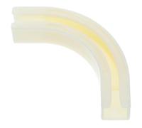 KICHOUSE Connecteur D'extrémité de Rail de Rideau 90 Degrés en Abs Beige Finition Soignée pour Rideaux et Voilages, Design Classique Simple et Fonction de Serrage Fiable