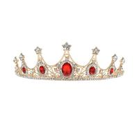 KICHOUSE Couronne de Fête en Alliage Or Élégante pour Fille, Bandeau Baroque Facile à Porter, Décoration de Cheveux pour Soirée et Mariage