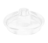 KICHOUSE Couvercle de Tasse Design Simple et Pratique en Verre Transparent Réutilisable Couvre-tasses Rond Adapté pour Maison et Camping