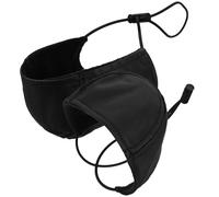 KICHOUSE Couvre-talons de Chaussures Noirs en Tissu pour Conduite, Résistants à L'abrasion, Faciles à Enfiler Boucle Danseuse et Corde Élastique, Lot de 2 Pièces