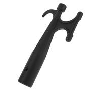 KICHOUSE Crochet de Bateau Multifonction Noir en Plastique Tête Double pour Usage d'urgence et Résistance à l'usure, pour Camping et Activités en Plein Air