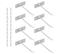 KICHOUSE Crochets Muraux Robustes, Lot de 20, 10 Cm de Long, Utilisation pour Rangement Garage et Bureau, Fixation Murale Polyvalente pour Cuisine et Entrée