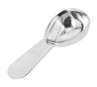 KICHOUSE Cuillère Doseuse en Acier Inoxydable Argentée de 15ml Manche Court, Mesure Précise pour Café, Thé en Vrac et Lait, Usage Domestique et Commercial