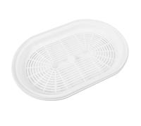 KICHOUSE Cuiseur Vapeur Micro-ondes Ovale 25 Cm Plastique Alimentaire Cuisson Saine Pour Légumes Poisson Viande Repas Vapeur