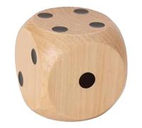 KICHOUSE Dés en Bois Robustes à Coins Arrondis de 2 Pouces Points Méticuleusement Détaillés pour Différents Jeux de Société et Activités de Fête