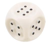 KICHOUSE Dés en Plastique Blanc, Tactiles Points en Relief, pour Jeux de Société et Activités Éducatives des Déficients Visuels