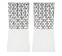 KICHOUSE Dossiers de Gaufrage Carrés Diamant Noirs en Plastique, Lot de 2
