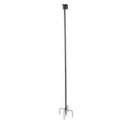 KICHOUSE Ensemble de 1 Poteau de mangeoire à Oiseaux Robuste et antirouille de 2 m (79 Pouces) avec Base à 5 Branches, Support en Fonte modulable pour mangeoires, nichoirs et Stations