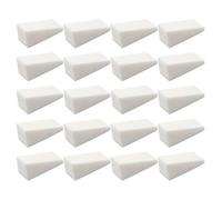KICHOUSE Éponge à Manucure Cosmétique Blanche 48 Pièces de Coin, Douce, Lavable et Adaptée aux Femmes pour Nail Art Dégradé Facile et Maquillage Professionnel