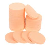 KICHOUSE Éponges à Maquillage Taille Portable Rondes Lot de 24 en Latex Coton Résistantes à la Perte Retrait Maquillage pour Démaquillage