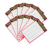 KICHOUSE Étiquette D'inspection pour Contrôle D'équipements 100 Feuilles Format 100f, Fiches D'enregistrement Pratiques pour Maintenance et Suivi en Entrepôt, Document D'archive Solide,