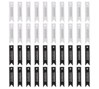 KICHOUSE Étiquettes Compactes en Papier Noir et Blanc Suspendues 100 et Faciles à pour Présents pour Décoration de Bougies Artisanales et Emballages