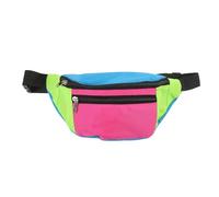 KICHOUSE Fanny Pack Rétro Années 80 pour Hommes, Paquet Banane Mignon en Polyester Léger Sangle Ajustable, pour Jogging et Accessoires D'halloween