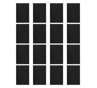 KICHOUSE Feuilles Magnétiques en Caoutchouc Noir Forte Aimantation 16pcs Découpables pour Porte de Garage pour Création de Fausses Fenêtres en Pvc