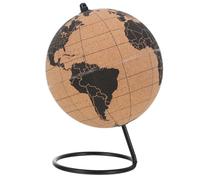 KICHOUSE Globe Terrestre et Objet D'ornement de Table Support Robuste et Design Délicat en Liège Décoration Esthétique de Bureau pour Bureau