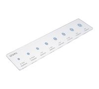 KICHOUSE Guide de Mesure pour Bagues Diamant Ovales en Acrylique Règle Graduée Précise pour Bijouterie et Comparaison Lors des Achats