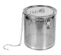 KICHOUSE Infuseur D'assaisonnement en Acier Inoxydable Argenté Passoire Fine, Panier Suspendu pour Cuisson de Fruits de Mer et Soupe en Pot Mijoté Style Aléatoire