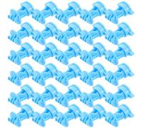 KICHOUSE Isolateurs de Clôture Électrique 50 Pièces Fente Inclinée Accessoires Agricoles pour Clôture de Bétail et Animaux Maintien du Fil sans Perte d'Énergie